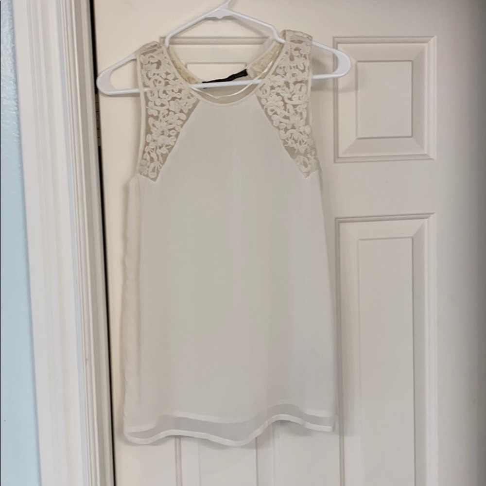 Zara embroidered tank